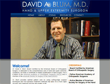 Tablet Screenshot of drdavidblum.com